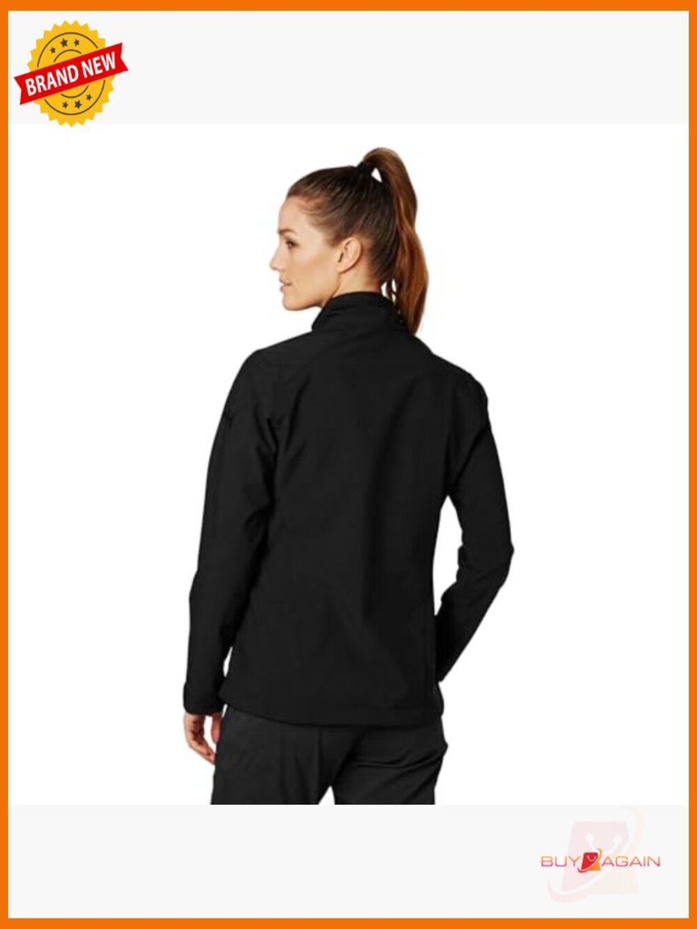 Versatile Softshell Jacket - Athletic Cut, Water Resistant, Fleece Backed, - Picture 4 of 4